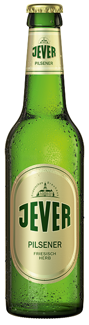 Flasche der Sorte Jever Pilsener – zur Detailseite des Produkts